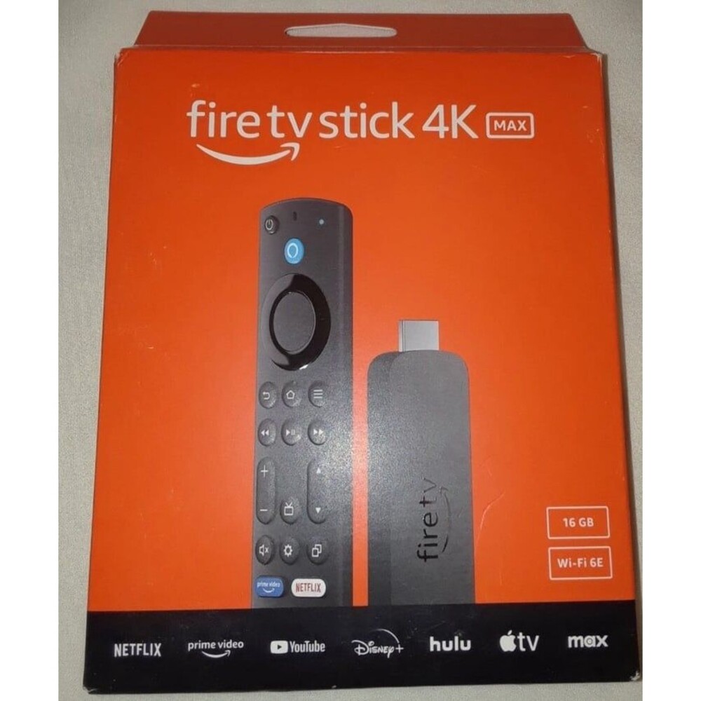 Amazon Fire TV Stick 4K MAX Streaming Device, 16 GB Wi-Fi 6E Free Live TV Alexa